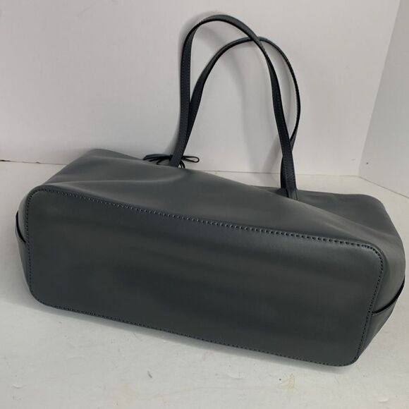 Kate Spade Sawyer Street smooth gray leather maxi tote NWOT - Picture 6 of 9